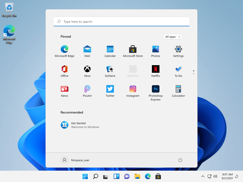 Windows 11 welcome screen